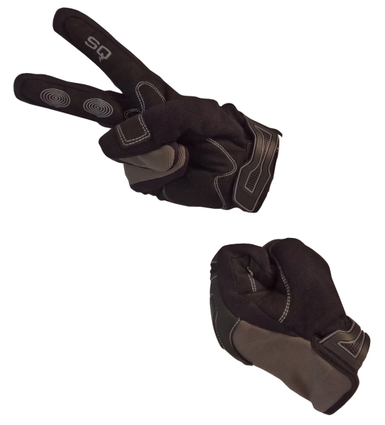 SQ MX CROSS, graue leichte Sommer-Handschuhe